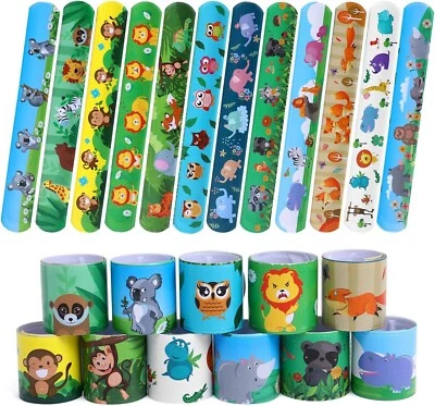 Pulseiras de tapa para festas, 48 unidades, pulseiras de festa a granel, presentes infantis - Imagem 1 de 4