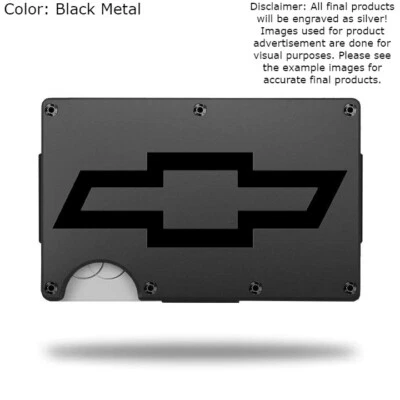 Cartera personalizada "CHEVROLET" motores grabada con láser - Elige un color de billetera Foto 1 de 4
