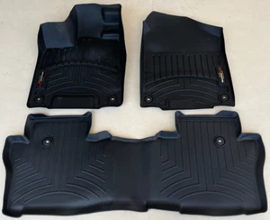 WEATHERTECH Floor Liner BLACK MATS for 2019-2025 Honda Passport 1st & 2nd Row - Picture 1 of 12