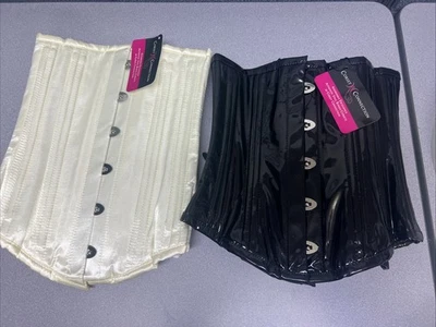 "Lote de 2 corsés debajo del busto con conexión de corsé talla 22""" Foto 1 de 4