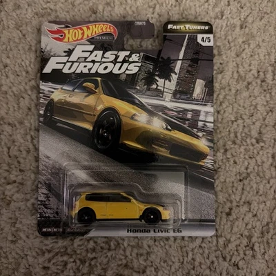 Sintonizadores rápidos Hot Wheels Premium Honda Civic EG Fast & Furious Foto 1 de 4
