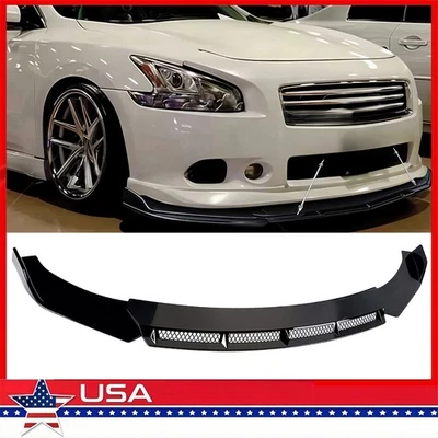 Kit de carrocería divisor alerón labial parachoques delantero brillante para Nissan Máxima 2010-2023 Foto 1 de 4