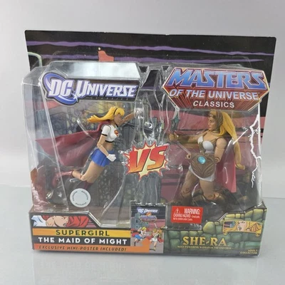 Figura DC Universe MOTU Supergirl vs She-Ra 6" Paquete de 2 TRU Exclusivo Mattel NUEVO Foto 1 de 4