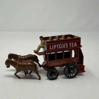 MATCHBOX MODELS YESTERYEAR Y-12 HORSE BUS (LIPTON TEA) - Image 1 of 4