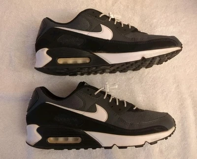 NIKE AIR MAX 90 Iron Grey/Dark Smoke Grey/Black/White CN8490-002 Shoes - Size 12 - Image 1 of 4