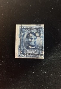 US, #315 IMPERF 5 Cent Blue - used - Picture 1 of 2