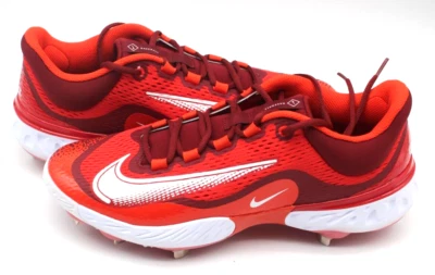 New Size 12 Nike Alpha Huarache Elite 4 Low DJ6521-616 Men's Baseball Cleats Red - Image 1 of 4