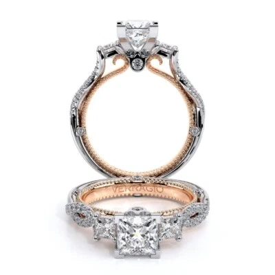 Verragio Engagement Ring 6.5 18K WG/RG - Image 1 of 4