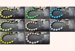 1St. Handykette m. Patch 12mm Miracle Beads Magic Perlen Edelstahlanhänger #309 - Zdjęcie 1 z 7