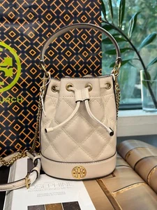 NEW TORY BURCH Willa Mini Bucket Bag 148249 BRIE(724) - Picture 1 of 2