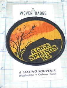 ALICE SPRINGS AUSTRALIA NORTHERN TERRITORY NIP WOVEN VINTAGE PATCH - Picture 1 of 2