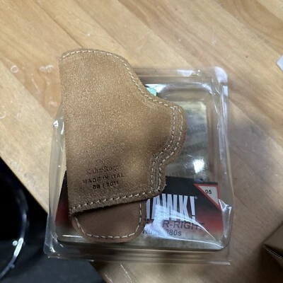Blackhawk Suede Leather Tuckable Holster Size 05 RH Small 380 ACP 421605BN-R - Image 1 of 4
