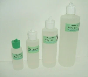 Amber White Clear Zelda's Body Oil Wholesale 2oz 4oz 8oz 16oz FREE SHIP - Picture 1 of 10