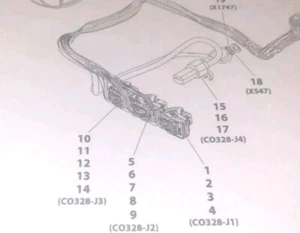 CONECTOR JLG 1001160500,32 PIN LT SALIDA GRIS Reparación Conector coleta - Imagen 1 de 1