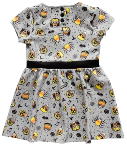 Sourpuss Candy Cornies Corn Bats Halloween Monsters Childrens Kids Dress SPKDR15 - Picture 1 of 3