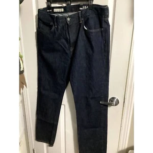 men's Gap 1969 straight jeans dark cotton 36x32 - Picture 1 of 1