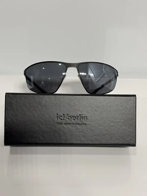 Gafas de sol IC Berlin I See 2020 Matrix Neo Style negras envolventes 66 mm Foto 1 de 4