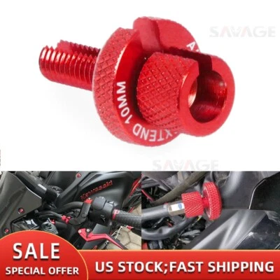 CNC Clutch Cable Wire Adjuster Red For YAMAHA TTR110E TTR125LE TW200/E YZ80 YZ85 - Image 1 of 4