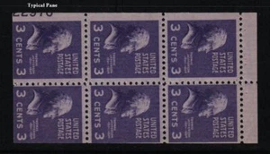 1938 Sc 807a MNH eye plate pane 35% plate number 22976 Durland CV $21 - Picture 1 of 1