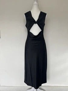 Nasty gal dress 10 black sleeveless in excellent condition (itemB10) - Picture 1 of 9