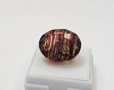 Red Rutilated Quartz Oval Cut 11-13 Ct Natural EGL Certified Loose Gemstone - Image 1 of 4