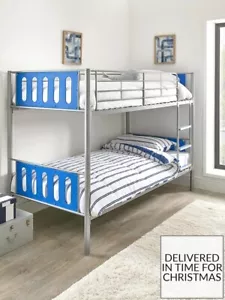Cyber Metal Bunk Bed- Blue. Please Read Description. - Picture 1 of 2