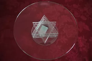 PRIMA DONNA STAR OF DAVID PEDESTAL STYLE SERVING PLATE - Picture 1 of 3