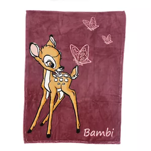 Bambi Baby Fleece Blanket Featuring Bambi 100cm X 75cm (39" X 29") - Picture 1 of 1