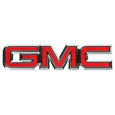 OEM NEW Rear Tailgate Emblem Nameplate Red Chrome GMC Truck & SUV 84674406 - Image 1 of 3