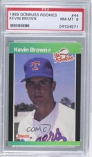 1989 Donruss The Rookies Box Set Kevin Brown #44 PSA 8