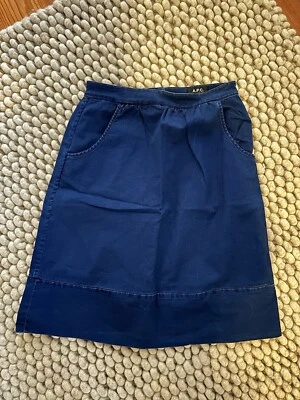 A.P.C. Damen Jeans Rock blau Gr. 34 - Bild 1 von 3