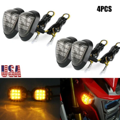 4x Señales de giro de montaje empotrado para motocicleta 9 indicadores LED luz intermitente universal Foto 1 de 4