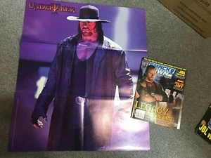 WWE WWF SMACKDOWN Magazine - March 2005 - Undertaker Wrestlemania 21 + Poster - Picture 1 of 3
