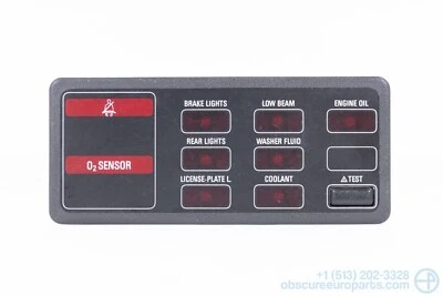 Used 1982-1993 BMW E30 E28 320i 325i M3 525i 535i M5 Check Panel w/ O2 Warning - Image 1 of 4