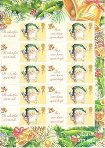 2002 - Christmas Smilers Half Sheet - LS-010 - Bild 1 von 1