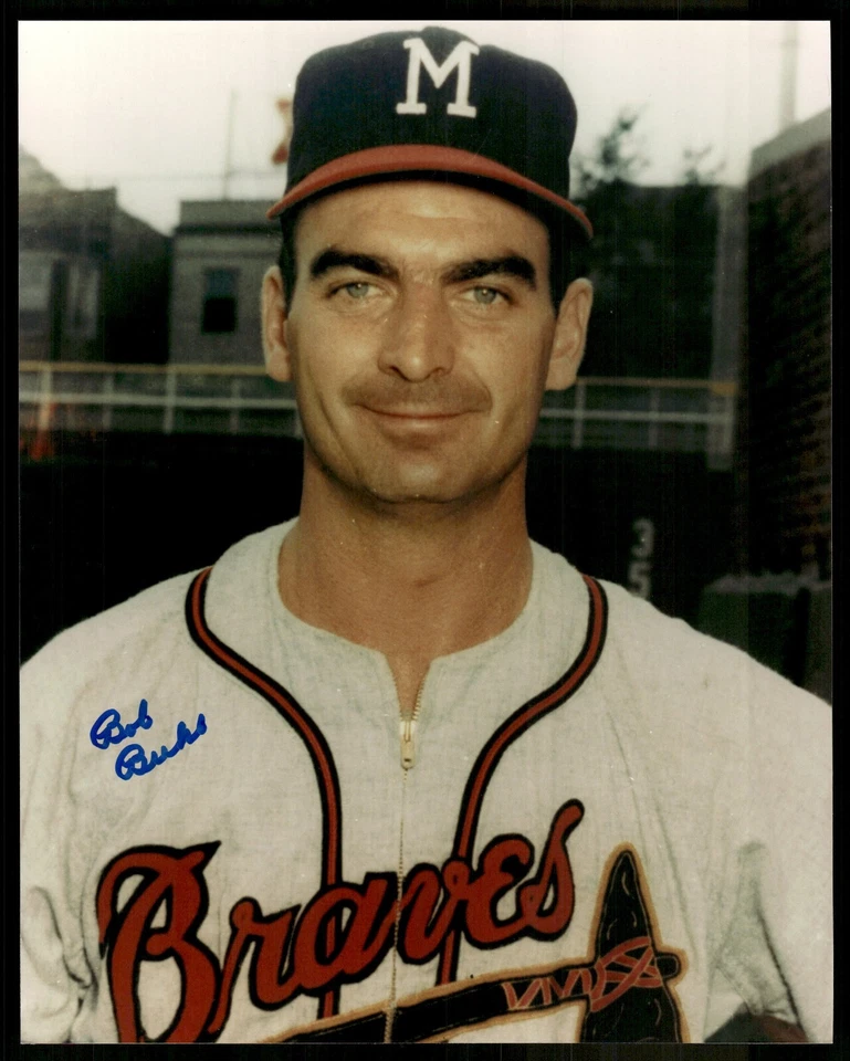 鲍勃·布尔签名 8 X 10 照片 - 米尔沃基·勇敢 — 第 1/1 张图片