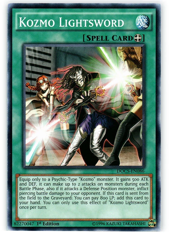 Kozmo Lightsword - DOCS-EN086 - Common - 1st Edition x3 - Near Mint - Image 1 of 1