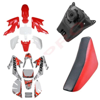 Kit de gráficos de plástico asiento tanque de combustible para Honda CRF50 XR50 Pit Bike SSR 110 125cc Foto 1 de 4