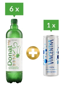 6 x 1l Donat Mg Rogaska Magnesiumreiches + 1 x 250 ml Vincentka Mineralwasser - Bild 1 von 1