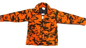 Vintage Saftbak Jacket Coat Large Blaze Camo Orange Hunting Made In USA - Picture 1 of 18