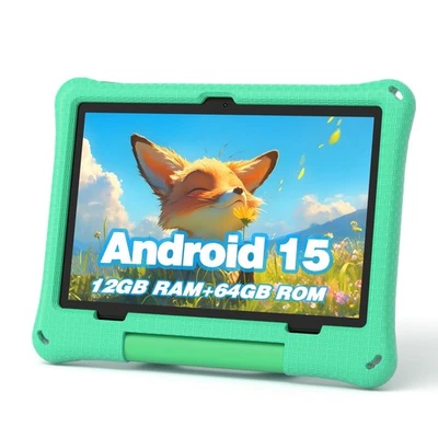 Callsky-Kids Kids Tablet 10 Inch Android 15 Tablet for Kids, 64GB Octa-Core 6... - Image 1 of 4