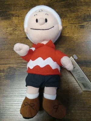 APPLAUSE/KOHLS CARES PLUSH CHARLIE BROWN-WINTER BEANBAG COLLECTION 9"  - Image 1 of 3