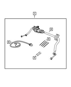 Genuine Mopar Trailer Harness 68002996AB - Picture 1 of 4