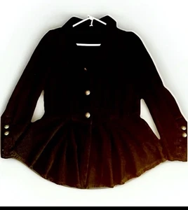 Free People Rüschenjacke schwarz Damen Medium Size - Bild 1 von 8