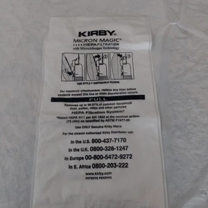Kirby Vacuum Bag Micron Magic Technology Filtration OEM - Picture 1 of 4