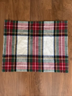 POTTERY BARN Stewart Plaid Cotton Sham-Multi-Standard-New - Image 1 of 4