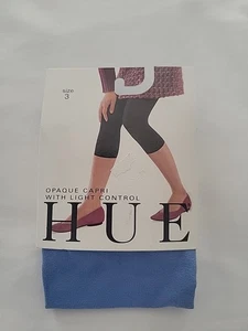 HUE Capri blickdicht Bein Spitzenbesatz Gr. 2 schwarz NEU - Bild 1 von 4