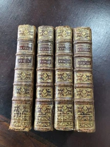 SERIE DE 4 LIVRES HISTOIRE NATURELLE PAR M DE BUFFON 1769 TOME I II III VI - Picture 1 of 24