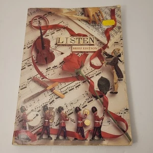 Listen-Brief Edition Textbook Joseph Kerman 1987 Softcover Music Fundamentals - Picture 1 of 11