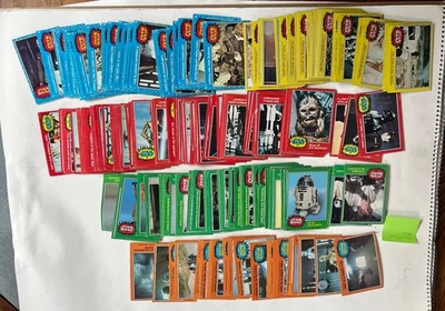 vintage original STAR WARS Topps Trading gum  card lot ser 1-5 1977 est 250 - Image 1 of 4